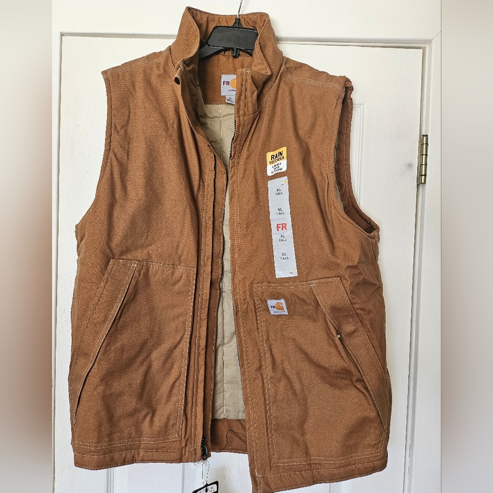 Carhartt 103387 - Flame-Resistant Quick Duck Vest Size XL-Tall